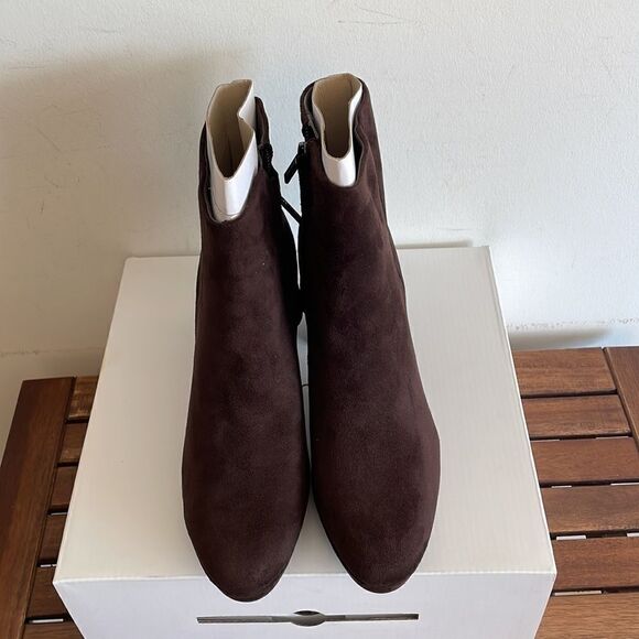 Calvin Klein Uda Booties Dark Brown Women size 9(MSRP$199) - Picture 5 of 13